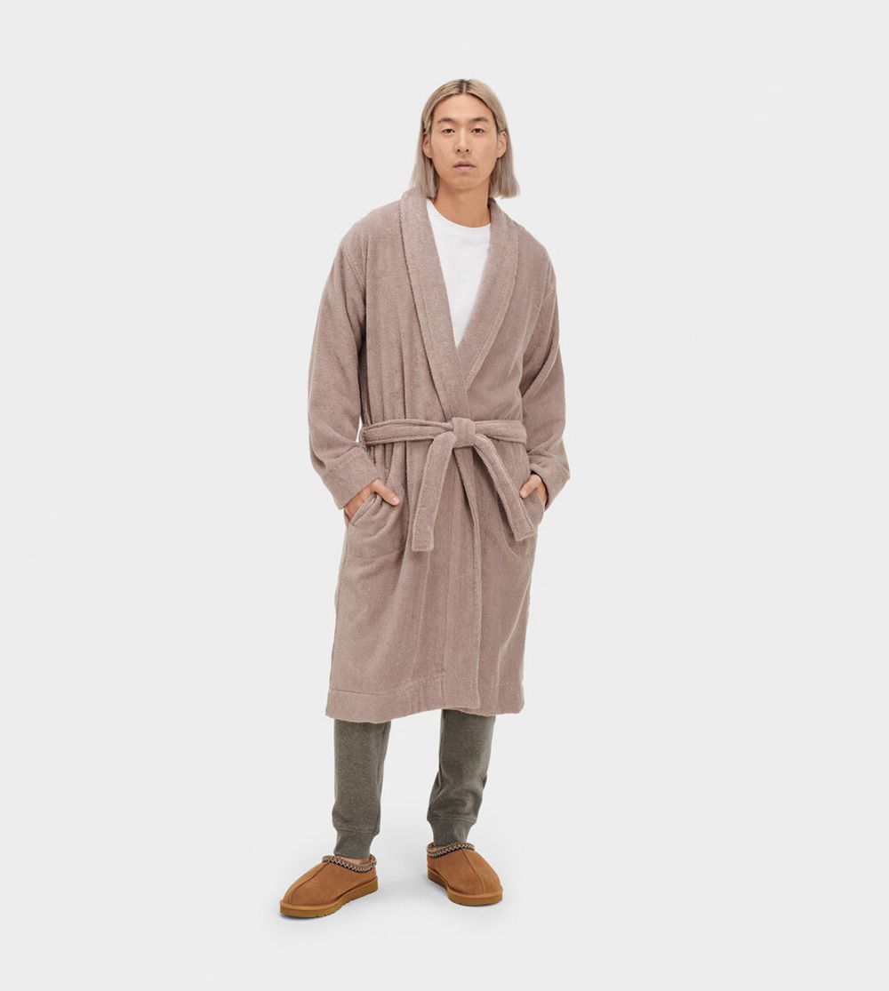 Ugg Sleepwear Mens - Ugg Turner Shawl Brown - 937WCRILN